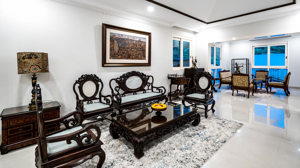 Pala Ubud - Villa Agung - Intimate upstairs lounge